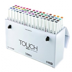 TOUCH Twin Brush Marker - oboustranný fix - ShinHan Art - sada 60 ks - sada B