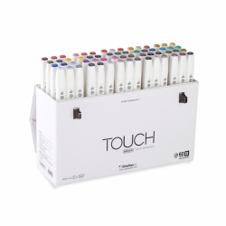 TOUCH Twin Brush Marker - oboustranný fix - ShinHan Art - sada 60 ks - sada B