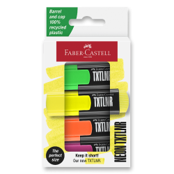 FABER-CASTELL Zvýrazňovače Short TXTLNR SF - neonové odstíny 4 ks 