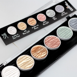 COLIRO Pearl Color Set SILK - sada 6 ks - perleťové akvarelové barvy