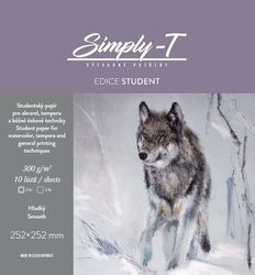 Simply-T akvarelový skicák lepený, 300g/m2 - různé velikosti