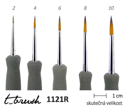 Štětec t_brush 1121R - kulatý - různé velikosti - syntetický vlas