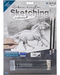 Sketching Made Easy - RUNNING FREE (Koně) - skicování obrázků