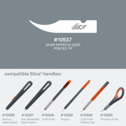 SLICE SKU 10537 - náhradní čepele pro nožík - NIKOL -  (ostré špičky) - 4 kusy