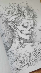 Spirits of Halloween: Santa Muerte - Coloring Book- Max Brenner