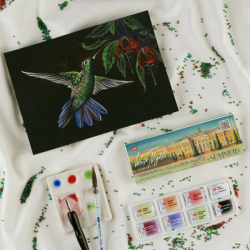 St. Petersburg Nevskaya Palitra - WHITE NIGHTS - Bílé noci - akvarelové barvy - Limited Edition Shimmering Watercolors 8 x 2.5 ml -  SUMMER