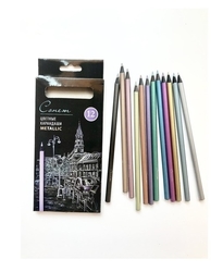 St. Petersburg Nevskaya Palitra SONNET - METALLIC - metalické pastelky - sada 12 ks