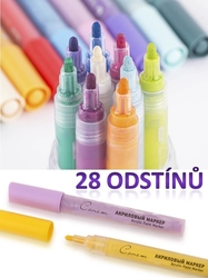 SONNET Acrylic marker - dekorační popisovač na akrylové bázi - 28 barev