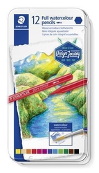 STAEDTLER Design Journey Full watercolour pencils - akvarelové pastelky v laku - sada 12 ks