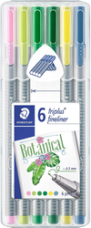 STAEDTLER Triplus 334 - linery 6 barev - BOTANICAL BOX