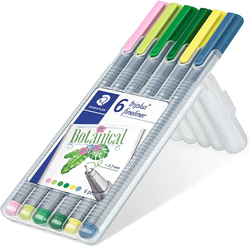 STAEDTLER Triplus 334 - linery 6 barev - BOTANICAL BOX