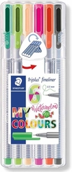 STAEDTLER Triplus 334 - linery 6 barev - WATERMELON BOX