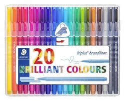 STAEDTLER Triplus 338 - broadlinery 20 barev - BOX
