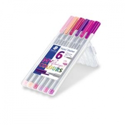 STAEDTLER Triplus 334 - linery 6 barev - FLAMINGO BOX