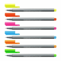 STAEDTLER Triplus 334 - linery - NEON -  6 barev - jednotlivě