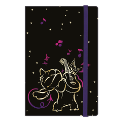 Colorino Stitch Gold - zápisník s gumičkou - A5 (80 g, 80 stránek, linkovaný)