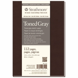 STRATHMORE 400 Toned Gray - Art journal (118 g/m2, 112 stran) - měkká vazba - 14 x 20,3 cm