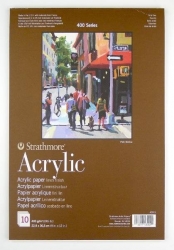 STRATHMORE Acrylic skicák 400 Series - 400 g/m2, 10 listů (23 x 30,5 cm)