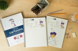 STRATHMORE Learn to draw CARTOONS - kroužková vazba (104 g/m2, 40 listů)