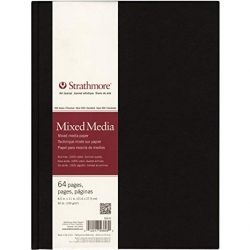 STRATHMORE 500 Mixed Media - Art journal (190 g/m2, 64 stran) - pevná vazba - 21,6 x 27,9 cm
