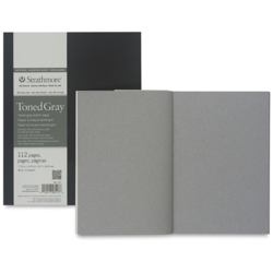 STRATHMORE 400 Toned Gray - Art journal (118 g/m2, 112 stran) - měkká vazba - 19,7 x 24,8 cm