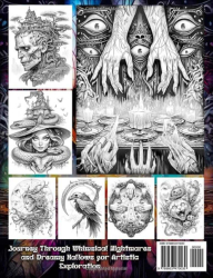 Surreal Halloween Coloring Book- Max Brenner 