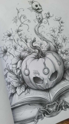 Surreal Halloween Coloring Book- Max Brenner 