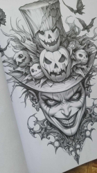 Surreal Halloween Coloring Book- Max Brenner 