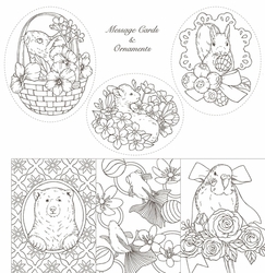 Symphony of Cute Animals Coloring Book