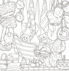 Symphony of Cute Animals Coloring Book