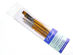 Sada syntetických štetců t_brush - set č.2 - mix - 4 ks