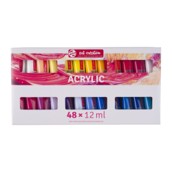 Talens Art Creation - akrylové barvy - 48 nových barev (48 x 12 ml)