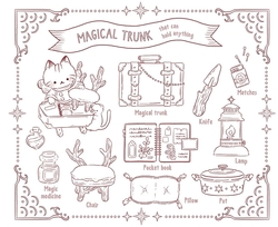 The Cat General Store and The Magical Key Colouring Book, by MOCO - JAPONSKO
