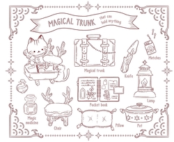 The Cat General Store and The Magical Key Colouring Book, by MOCO - JAPONSKO