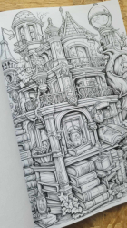 The Enchanted Library: A Coloring Book for Writers and Bookworms