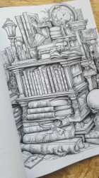 The Enchanted Library: A Coloring Book for Writers and Bookworms