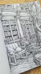 The Enchanted Library: A Coloring Book for Writers and Bookworms