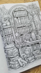 The Enchanted Library: A Coloring Book for Writers and Bookworms