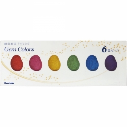 Gansai Tambi GEM Colors - sada 6 ks - akvarelové barvy