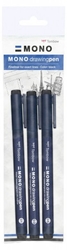 Tombow - Fineliner MONO drawing pen - 3 ks