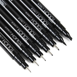 TOUCH Liner - ShinHan Art - sada 7 ks - černé linery