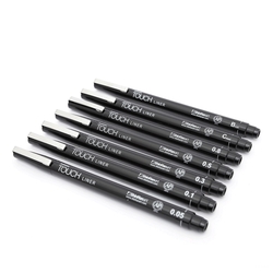 TOUCH Liner - ShinHan Art - sada 7 ks - černé linery