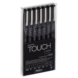 TOUCH Liner - ShinHan Art - sada 7 ks - černé linery