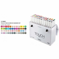 TOUCH Twin Brush Marker - oboustranný fix - ShinHan Art - sada 48 ks