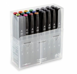 TOUCH Twin Marker - oboustranný fix - ShinHan Art - sada 24 ks