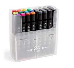 TOUCH Twin Marker - oboustranný fix - ShinHan Art - sada 24 ks