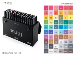 TOUCH Twin Marker - oboustranný fix - ShinHan Art - sada 60 B