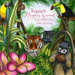 Tropisch Regenwoud kleurboek - Tropický deštný prales - Julia Woning