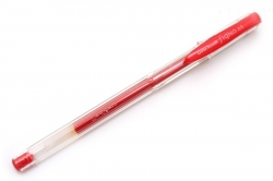 Gelové pero Uni-Ball SIGNO UM-100 (05) - RED 0,5 mm - červená