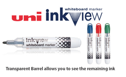 UNI Inkview Whiteboard marker - popisovač na bílé tabule - různé barvy